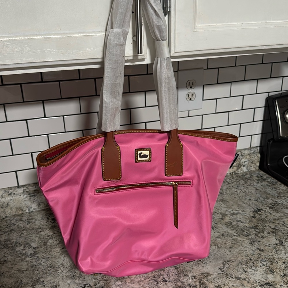 Dooney & Bourke Bubblegum Pink Wayfarer Tote Traveler Bag
